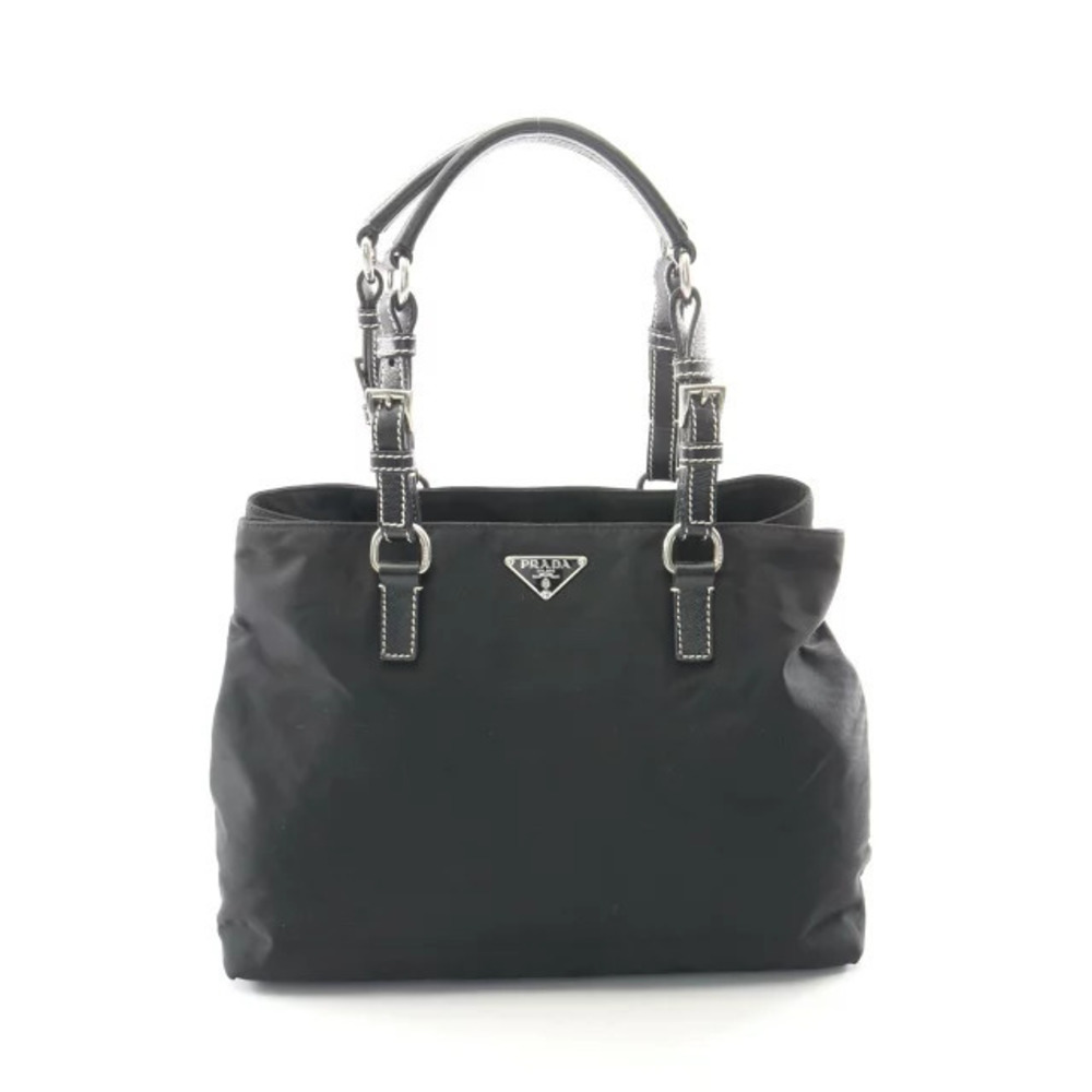 Prada Tote Tessuto Saffiano Bag Saffiano Leather Black